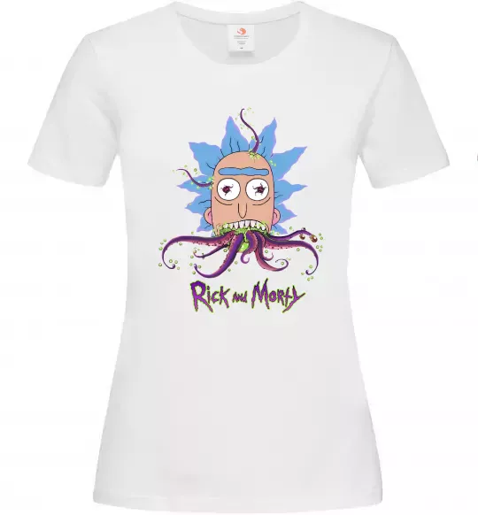 Жіноча футболка Octopus Rick Білий фото