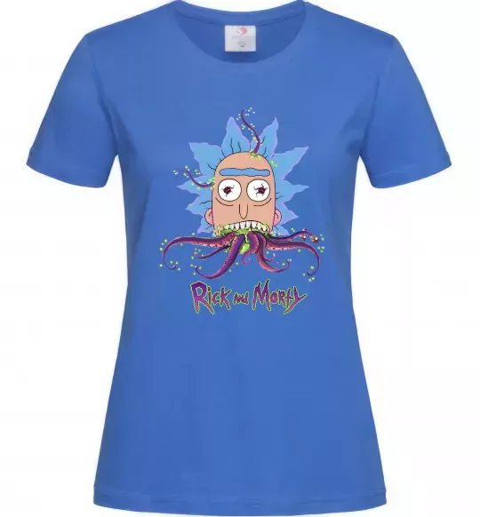 Жіноча футболка Octopus Rick Яскраво-синій фото