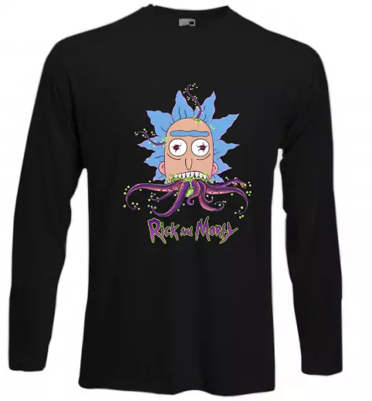 Лонгслив Octopus Rick Черный фото