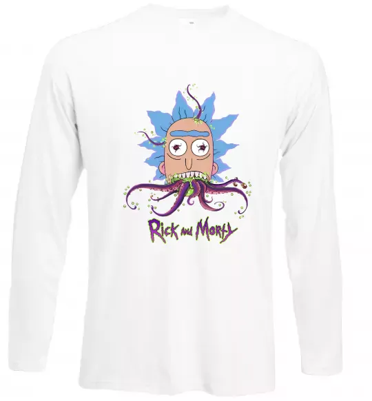 Лонгслив Octopus Rick Белый фото