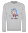 Свитшот Octopus Rick Серый меланж фото
