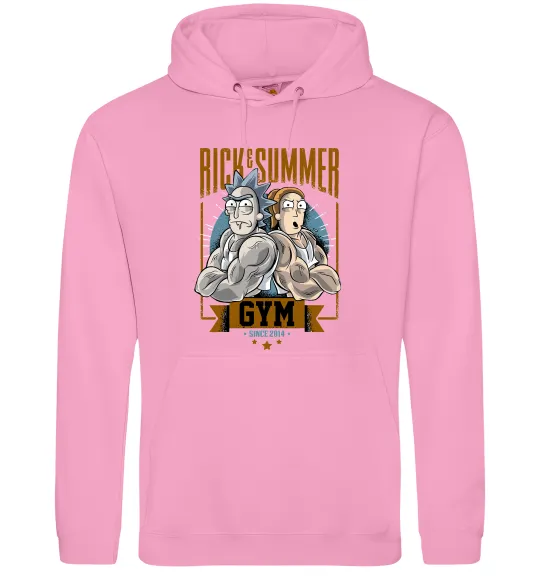 Женская толстовка (худи) Rick and Summer Gym Розовый фото