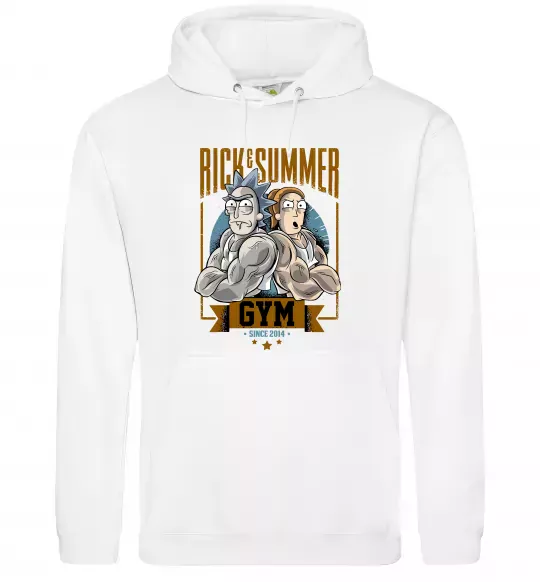 Женская толстовка (худи) Rick and Summer Gym Белый фото