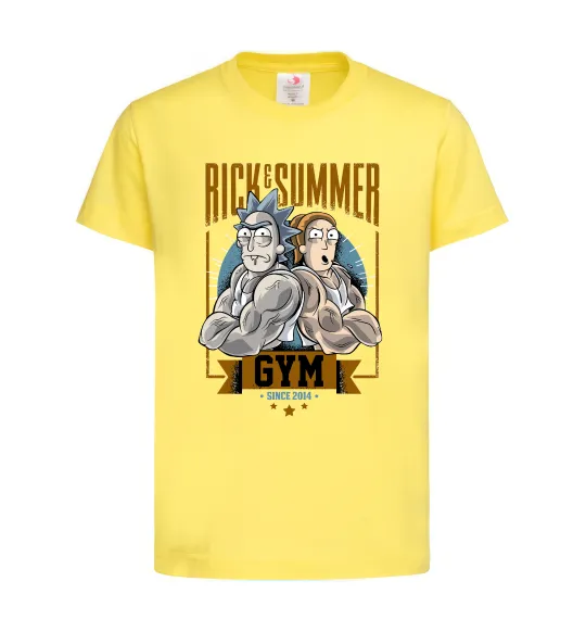 Дитяча футболка Rick and Summer Gym Лимонний фото