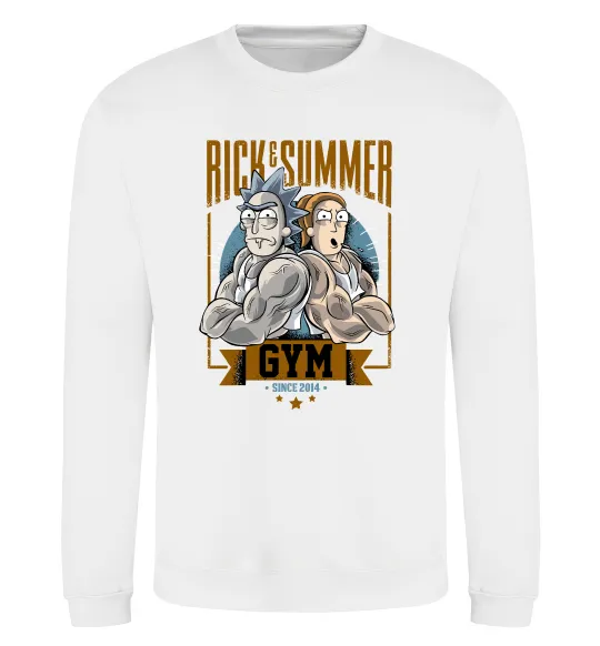 Світшот Rick and Summer Gym Білий фото
