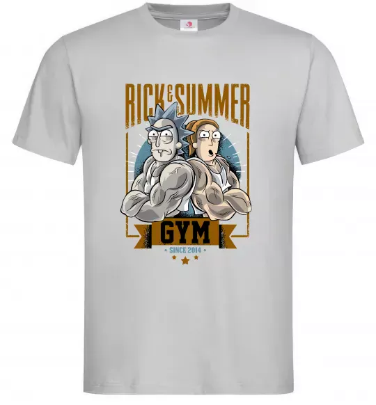 Чоловіча футболка Rick and Summer Gym Сірий фото