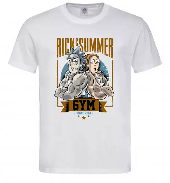 Чоловіча футболка Rick and Summer Gym Білий фото