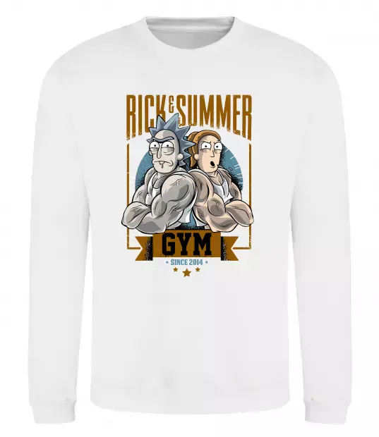 Свитшот Rick and Summer Gym Белый фото