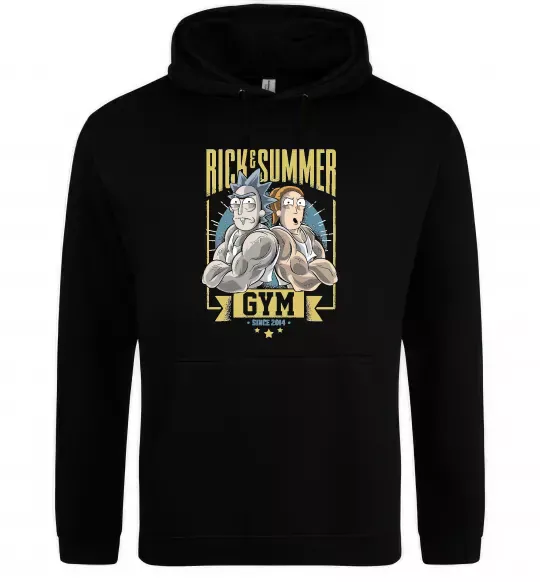 Женская толстовка (худи) Rick and Summer Gym Черный фото