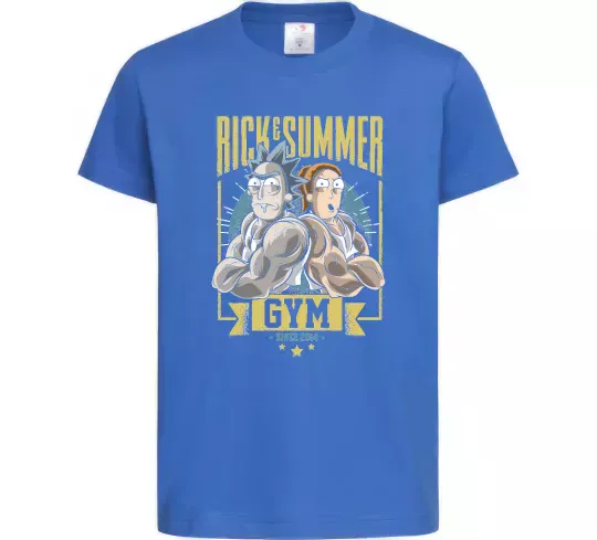 Детская футболка Rick and Summer Gym Ярко-синий фото