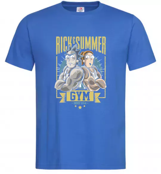 Чоловіча футболка Rick and Summer Gym Яскраво-синій фото