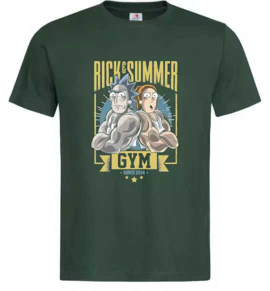 Чоловіча футболка Rick and Summer Gym Темно-зелений фото