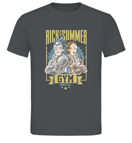 Чоловіча футболка Rick and Summer Gym Графіт фото