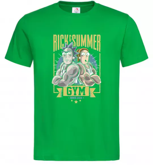 Чоловіча футболка Rick and Summer Gym Зелений фото