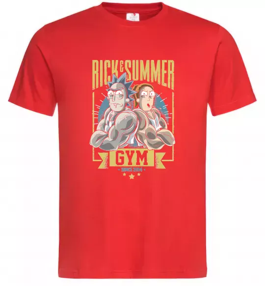 Чоловіча футболка Rick and Summer Gym Червоний фото