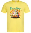Мужская футболка Rick and Smith`s family Лимонный фото