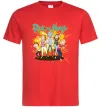 Мужская футболка Rick and Smith`s family Красный фото