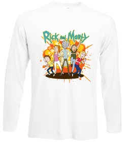 Лонгслив Rick and Smith`s family Белый фото