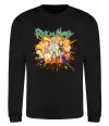 Свитшот Rick and Smith`s family Черный фото