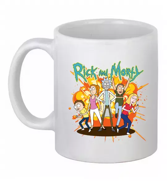 Чашка керамічна Rick and Smith`s family Білий фото