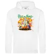 Мужская толстовка (худи) Rick and Smith`s family Белый фото