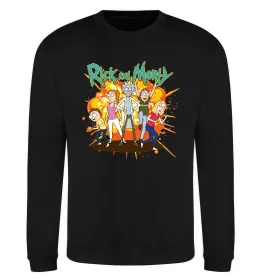 Світшот Rick and Smith`s family Чорний фото
