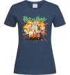 Жіноча футболка Rick and Smith`s family Темно-синій фото