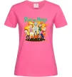 Жіноча футболка Rick and Smith`s family Яскраво-рожевий фото