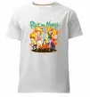 Мужская премиум футболка Rick and Smith`s family Белый фото