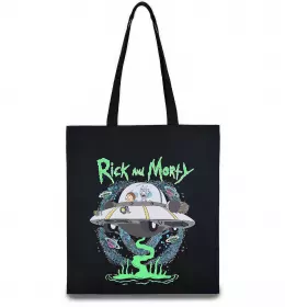 Эко-сумка Рік і Морті тарілка Черный фото