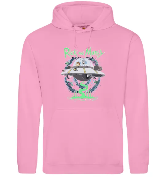 Женская толстовка (худи) Рік і Морті тарілка Розовый фото