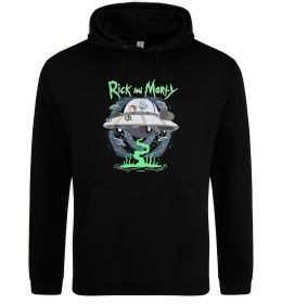 Жіноча толстовка (худі) Рік і Морті тарілка