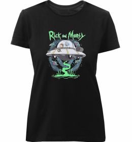 Жіноча преміум футболка Рік і Морті тарілка
