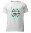 Чоловіча преміум футболка Рік і Морті тарілка Білий фото