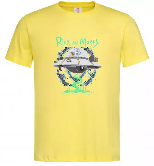 Чоловіча футболка Рік і Морті тарілка Лимонний фото