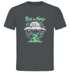 Чоловіча футболка Рік і Морті тарілка Графіт фото