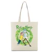 Еко-сумка Rick and Morty Portal Бежевий фото