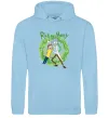 Чоловіча толстовка (худі) Rick and Morty Portal Блакитний фото