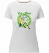 Жіноча преміум футболка Rick and Morty Portal Білий фото