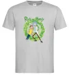 Чоловіча футболка Rick and Morty Portal Сірий фото