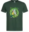 Чоловіча футболка Rick and Morty Portal Темно-зелений фото