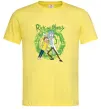 Чоловіча футболка Rick and Morty Portal Лимонний фото