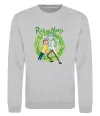 Свитшот Rick and Morty Portal Серый меланж фото