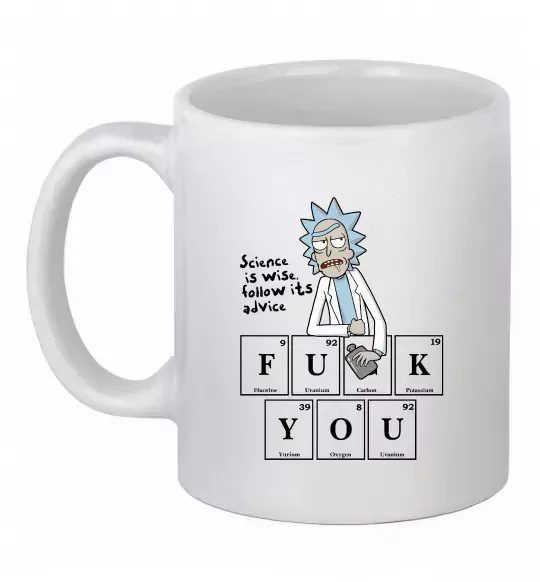 Чашка керамическая Rick`s advice Белый фото