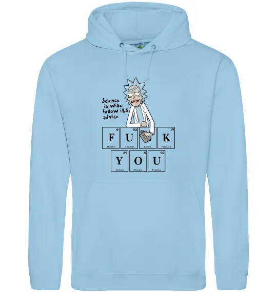 Чоловіча толстовка (худі) Rick`s advice Блакитний фото