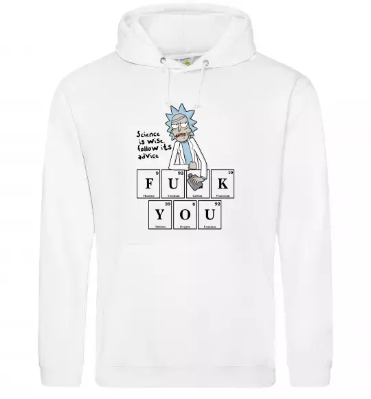 Жіноча толстовка (худі) Rick`s advice Білий фото