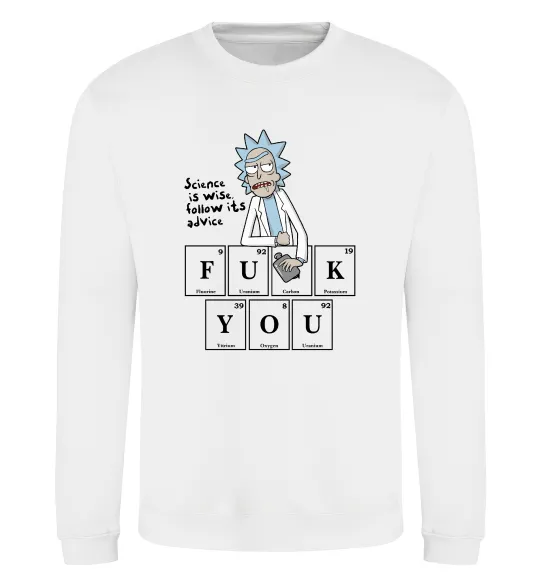 Світшот Rick`s advice Білий фото