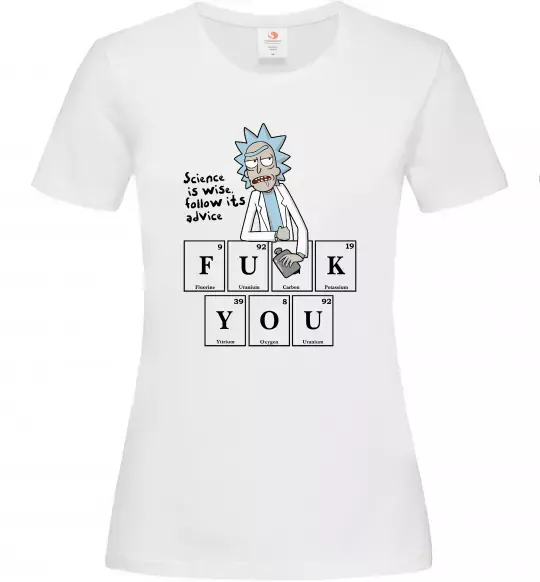 Жіноча футболка Rick`s advice Білий фото