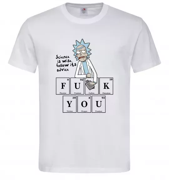 Чоловіча футболка Rick`s advice Білий фото
