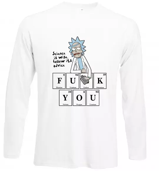 Лонгслів Rick`s advice Білий фото